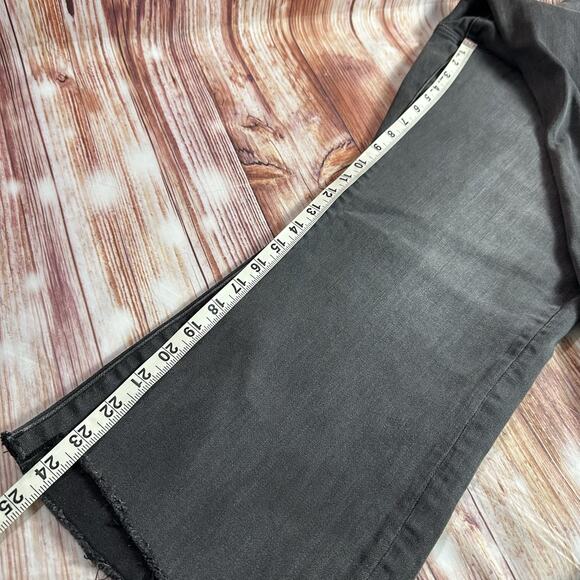 American Eagle HI RISE CROP FLARE Size 20 Short Black Jeans Denim Pants 37x23 - Picture 8 of 11